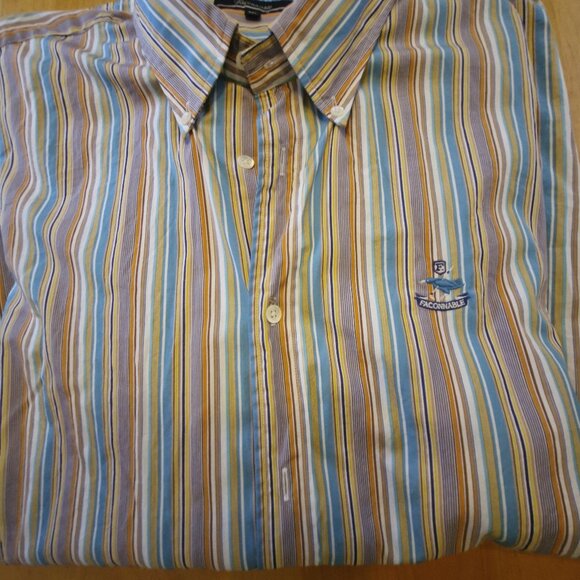 Façonnable Men's Long Sleeve Dress Shirt 4XL 100% Cotton - Picture 1 of 10